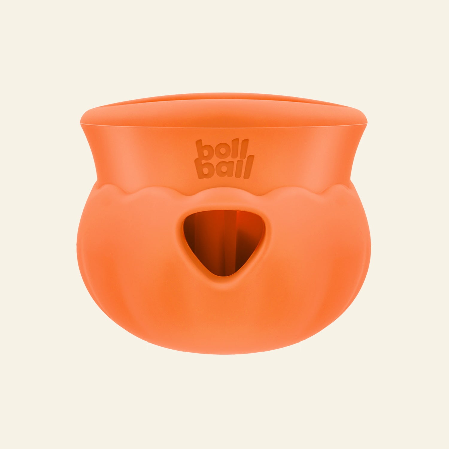 bollball laranja em close sobre fundo branco